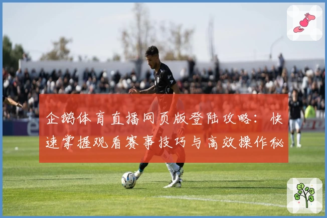 企鹅体育直播网页版登陆攻略：快速掌握观看赛事技巧与高效操作秘诀